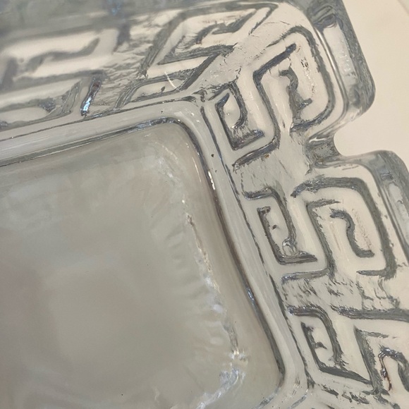 Riihimaen Lasi Riihimaki Ash Tray MCM Desk Decor Finnish Glass - Picture 6 of 7